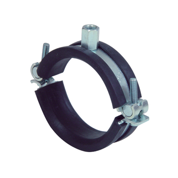 1191813 2 Screw pipe clip with sound insulation